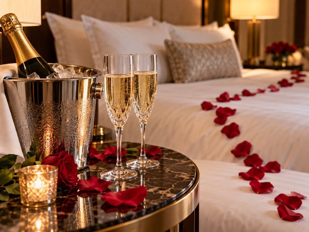Direct booking champagne romance package setup